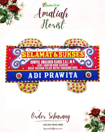 Papan Bunga Ucapan Selamat Outdoor Wedding Jakarta